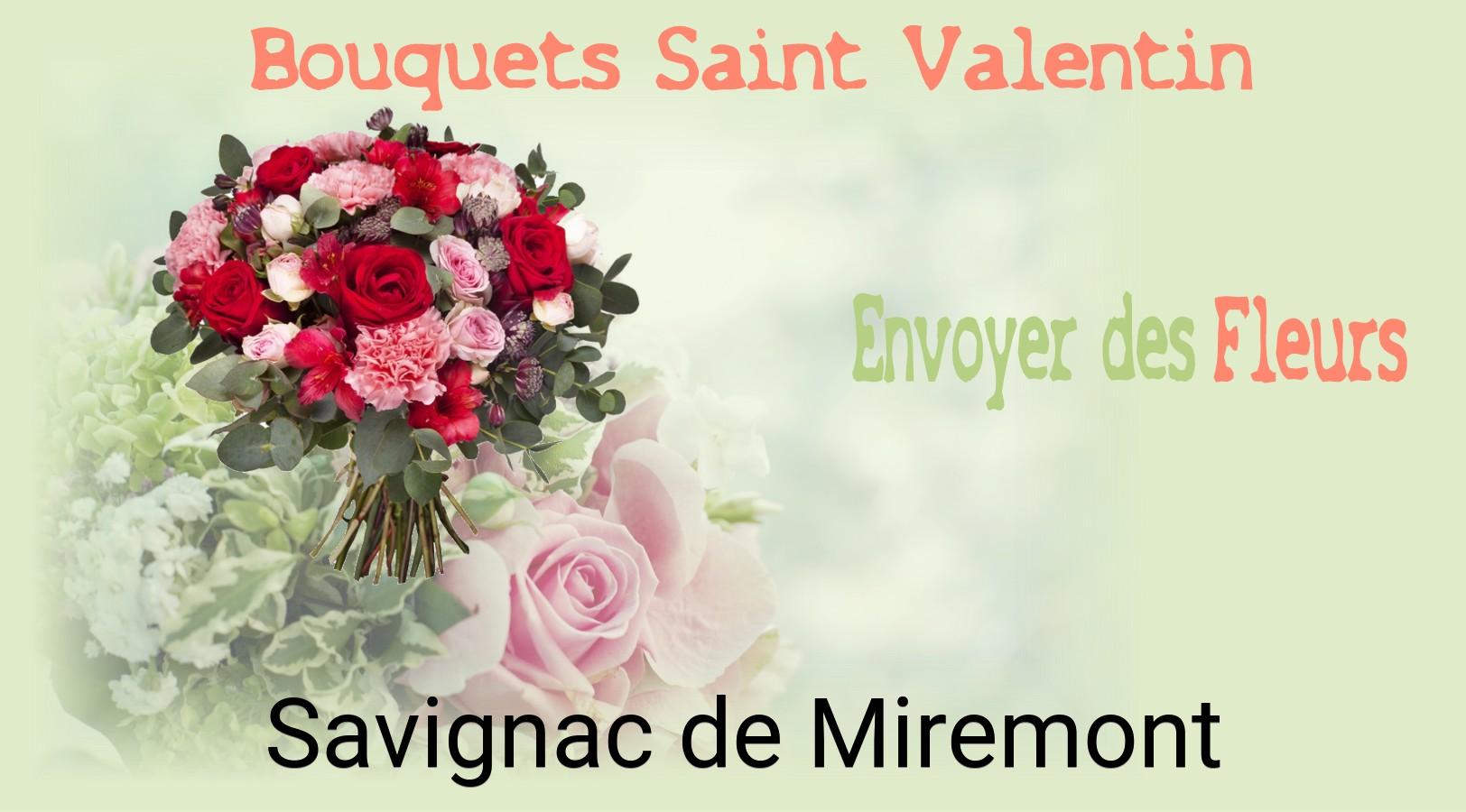 Roses de Saint-Valentin livrées à Savignac-de-Miremont